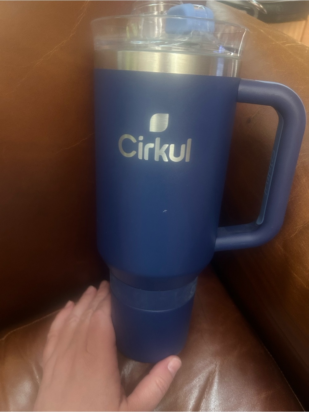 Cirkul 40oz All-Day StrawSip Tumbler in midnight blue